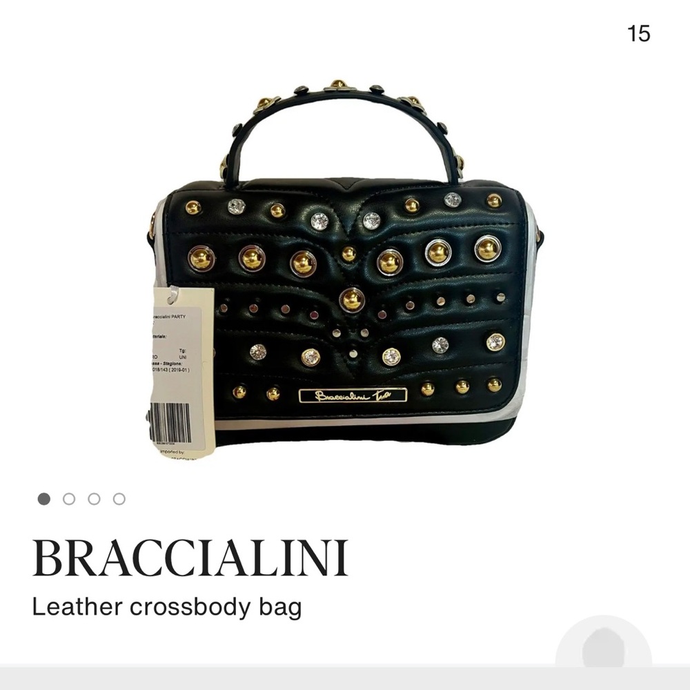 Black Leather Crossbody Bag